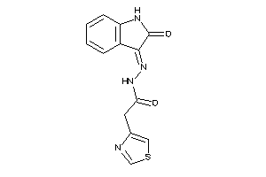 N-[(2-ketoindolin-3-ylidene)amino]-2-thiazol-4-yl-acetamide