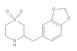 3-piperonyl-1,4-thiazinane 1,1-dioxide