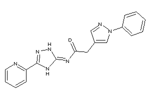 2-(1-phenylpyrazol-4-yl)-N-[3-(2-pyridyl)-1,4-dihydro-1,2,4-triazol-5-ylidene]acetamide