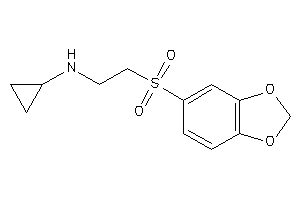 2-(1,3-benzodioxol-5-ylsulfonyl)ethyl-cyclopropyl-amine