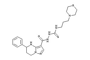 1-(3-morpholinopropyl)-3-[(5-phenyl-4,5,6,7-tetrahydropyrazolo[1,5-a]pyrimidine-3-carbonyl)amino]thiourea