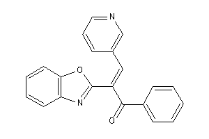2-(1,3-benzoxazol-2-yl)-1-phenyl-3-(3-pyridyl)prop-2-en-1-one