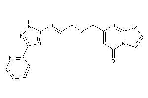 7-[[2-[[3-(2-pyridyl)-1H-1,2,4-triazol-5-yl]imino]ethylthio]methyl]thiazolo[3,2-a]pyrimidin-5-one