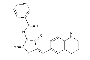 N-[4-keto-5-(1,2,3,4-tetrahydroquinolin-6-ylmethylene)-2-thioxo-thiazolidin-3-yl]benzamide