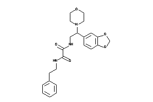 N'-[2-(1,3-benzodioxol-5-yl)-2-morpholino-ethyl]-N-phenethyl-oxamide