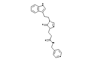 3-[1-[2-(1H-indol-3-yl)ethyl]-5-keto-2-imidazolin-4-yl]-N-(4-pyridylmethyl)propionamide