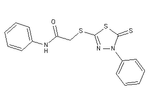 Image of N-phenyl-2-[(4-phenyl-5-thioxo-1,3,4-thiadiazol-2-yl)thio]acetamide