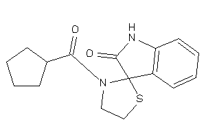 3'-(cyclopentanecarbonyl)spiro[indoline-3,2'-thiazolidine]-2-one