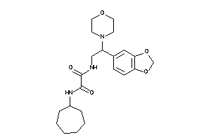 N-[2-(1,3-benzodioxol-5-yl)-2-morpholino-ethyl]-N'-cycloheptyl-oxamide