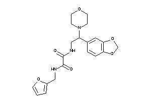 Image of N-[2-(1,3-benzodioxol-5-yl)-2-morpholino-ethyl]-N'-(2-furfuryl)oxamide