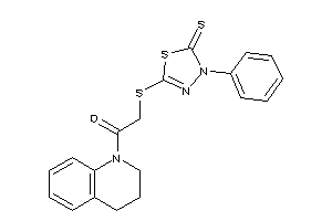 Image of 1-(3,4-dihydro-2H-quinolin-1-yl)-2-[(4-phenyl-5-thioxo-1,3,4-thiadiazol-2-yl)thio]ethanone
