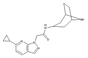 N-(8-azabicyclo[3.2.1]octan-3-yl)-2-(6-cyclopropylpyrazolo[3,4-b]pyridin-1-yl)acetamide