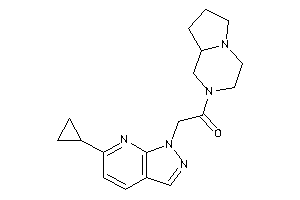 1-(3,4,6,7,8,8a-hexahydro-1H-pyrrolo[1,2-a]pyrazin-2-yl)-2-(6-cyclopropylpyrazolo[3,4-b]pyridin-1-yl)ethanone