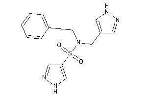 N-benzyl-N-(1H-pyrazol-4-ylmethyl)-1H-pyrazole-4-sulfonamide