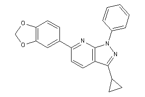 6-(1,3-benzodioxol-5-yl)-3-cyclopropyl-1-phenyl-pyrazolo[3,4-b]pyridine