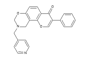 Image of 3-phenyl-9-(4-pyridylmethyl)-8,10-dihydropyrano[2,3-f][1,3]benzoxazin-4-one