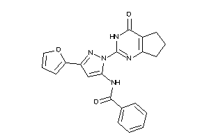 N-[5-(2-furyl)-2-(4-keto-3,5,6,7-tetrahydrocyclopenta[d]pyrimidin-2-yl)pyrazol-3-yl]benzamide