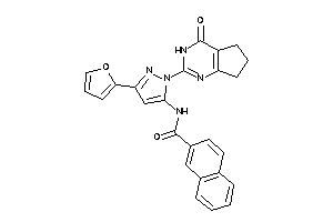 N-[5-(2-furyl)-2-(4-keto-3,5,6,7-tetrahydrocyclopenta[d]pyrimidin-2-yl)pyrazol-3-yl]-2-naphthamide