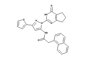 N-[5-(2-furyl)-2-(4-keto-3,5,6,7-tetrahydrocyclopenta[d]pyrimidin-2-yl)pyrazol-3-yl]-2-(1-naphthyl)acetamide