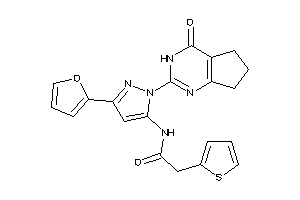 N-[5-(2-furyl)-2-(4-keto-3,5,6,7-tetrahydrocyclopenta[d]pyrimidin-2-yl)pyrazol-3-yl]-2-(2-thienyl)acetamide