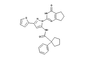 N-[5-(2-furyl)-2-(4-keto-3,5,6,7-tetrahydrocyclopenta[d]pyrimidin-2-yl)pyrazol-3-yl]-1-phenyl-cyclopentanecarboxamide