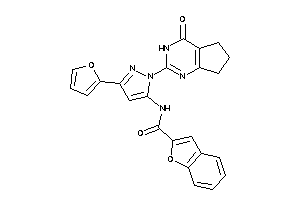 Image of N-[5-(2-furyl)-2-(4-keto-3,5,6,7-tetrahydrocyclopenta[d]pyrimidin-2-yl)pyrazol-3-yl]coumarilamide