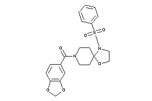 1,3-benzodioxol-5-yl-(1-besyl-4-oxa-1,8-diazaspiro[4.5]decan-8-yl)methanone