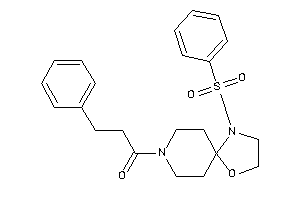 1-(1-besyl-4-oxa-1,8-diazaspiro[4.5]decan-8-yl)-3-phenyl-propan-1-one