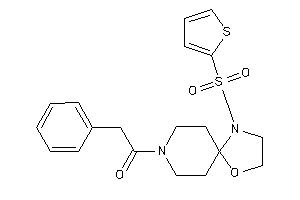 2-phenyl-1-[1-(2-thienylsulfonyl)-4-oxa-1,8-diazaspiro[4.5]decan-8-yl]ethanone