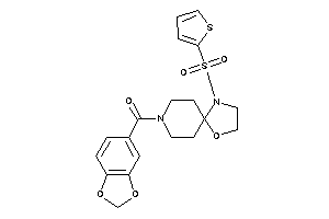 1,3-benzodioxol-5-yl-[1-(2-thienylsulfonyl)-4-oxa-1,8-diazaspiro[4.5]decan-8-yl]methanone