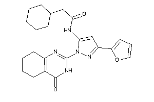 2-cyclohexyl-N-[5-(2-furyl)-2-(4-keto-5,6,7,8-tetrahydro-3H-quinazolin-2-yl)pyrazol-3-yl]acetamide
