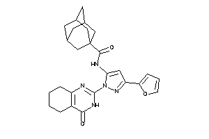 N-[5-(2-furyl)-2-(4-keto-5,6,7,8-tetrahydro-3H-quinazolin-2-yl)pyrazol-3-yl]adamantane-1-carboxamide