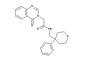 2-(4-ketoquinazolin-3-yl)-N-[(4-phenyltetrahydropyran-4-yl)methyl]acetamide