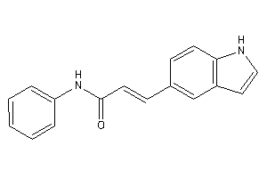 3-(1H-indol-5-yl)-N-phenyl-acrylamide