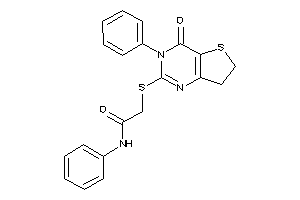 Image of 2-[(4-keto-3-phenyl-6,7-dihydrothieno[3,2-d]pyrimidin-2-yl)thio]-N-phenyl-acetamide