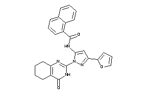 N-[5-(2-furyl)-2-(4-keto-5,6,7,8-tetrahydro-3H-quinazolin-2-yl)pyrazol-3-yl]-1-naphthamide