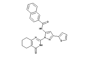 Image of N-[5-(2-furyl)-2-(4-keto-5,6,7,8-tetrahydro-3H-quinazolin-2-yl)pyrazol-3-yl]-2-naphthamide