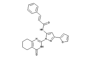 N-[5-(2-furyl)-2-(4-keto-5,6,7,8-tetrahydro-3H-quinazolin-2-yl)pyrazol-3-yl]-3-phenyl-acrylamide