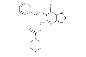 2-[(2-keto-2-morpholino-ethyl)thio]-3-phenethyl-6,7-dihydrothieno[3,2-d]pyrimidin-4-one