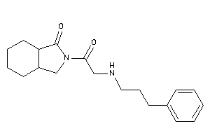 2-[2-(3-phenylpropylamino)acetyl]-3a,4,5,6,7,7a-hexahydro-3H-isoindol-1-one