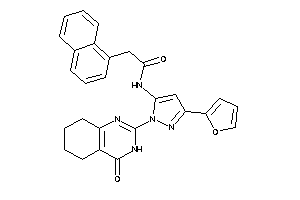 N-[5-(2-furyl)-2-(4-keto-5,6,7,8-tetrahydro-3H-quinazolin-2-yl)pyrazol-3-yl]-2-(1-naphthyl)acetamide