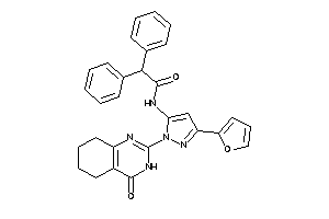 N-[5-(2-furyl)-2-(4-keto-5,6,7,8-tetrahydro-3H-quinazolin-2-yl)pyrazol-3-yl]-2,2-diphenyl-acetamide