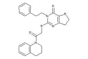 2-[[2-(3,4-dihydro-2H-quinolin-1-yl)-2-keto-ethyl]thio]-3-phenethyl-6,7-dihydrothieno[3,2-d]pyrimidin-4-one