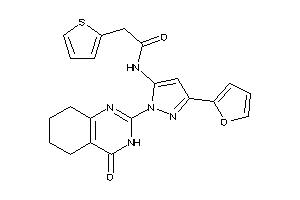 Image of N-[5-(2-furyl)-2-(4-keto-5,6,7,8-tetrahydro-3H-quinazolin-2-yl)pyrazol-3-yl]-2-(2-thienyl)acetamide