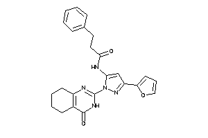N-[5-(2-furyl)-2-(4-keto-5,6,7,8-tetrahydro-3H-quinazolin-2-yl)pyrazol-3-yl]-3-phenyl-propionamide
