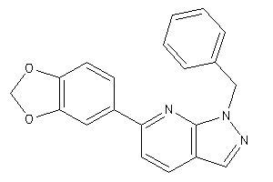 6-(1,3-benzodioxol-5-yl)-1-benzyl-pyrazolo[3,4-b]pyridine