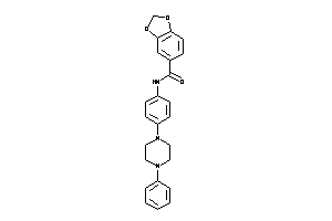 N-[4-(4-phenylpiperazino)phenyl]-piperonylamide