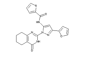 N-[5-(2-furyl)-2-(4-keto-5,6,7,8-tetrahydro-3H-quinazolin-2-yl)pyrazol-3-yl]thiophene-2-carboxamide
