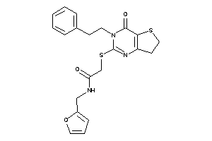 N-(2-furfuryl)-2-[(4-keto-3-phenethyl-6,7-dihydrothieno[3,2-d]pyrimidin-2-yl)thio]acetamide