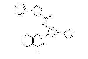 Image of N-[5-(2-furyl)-2-(4-keto-5,6,7,8-tetrahydro-3H-quinazolin-2-yl)pyrazol-3-yl]-5-phenyl-isoxazole-3-carboxamide